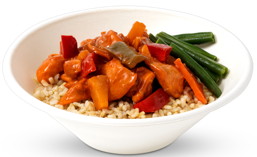 Sweet And Sour Chicken With Brown Rice And Veg Taste Fine Food Co 2073